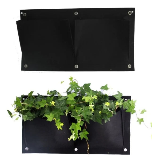 Plant Wall Pockets Wall-Mounted Multi-Pocket Indoor & Outdoor