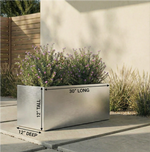 Planter Box Brushed Aluminum Waterproof Lining 30-Inch Length