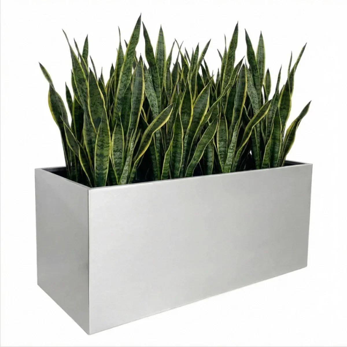 Planter Box Brushed Aluminum Waterproof Lining 30-Inch Length