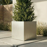 Planter Box Brushed Aluminum Weather-Resistant Indoor Outdoor