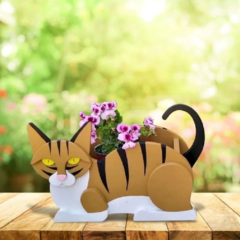 Planter Cat-Shaped Customizable Sturdy Plastic