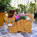 Planter Cat-Shaped Customizable Sturdy Plastic