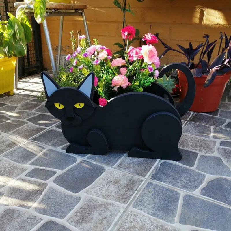 Planter Cat-Shaped Customizable Sturdy Plastic