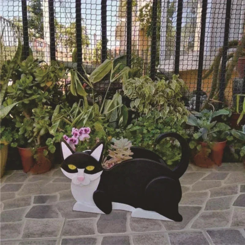 Planter Cat-Shaped Customizable Sturdy Plastic