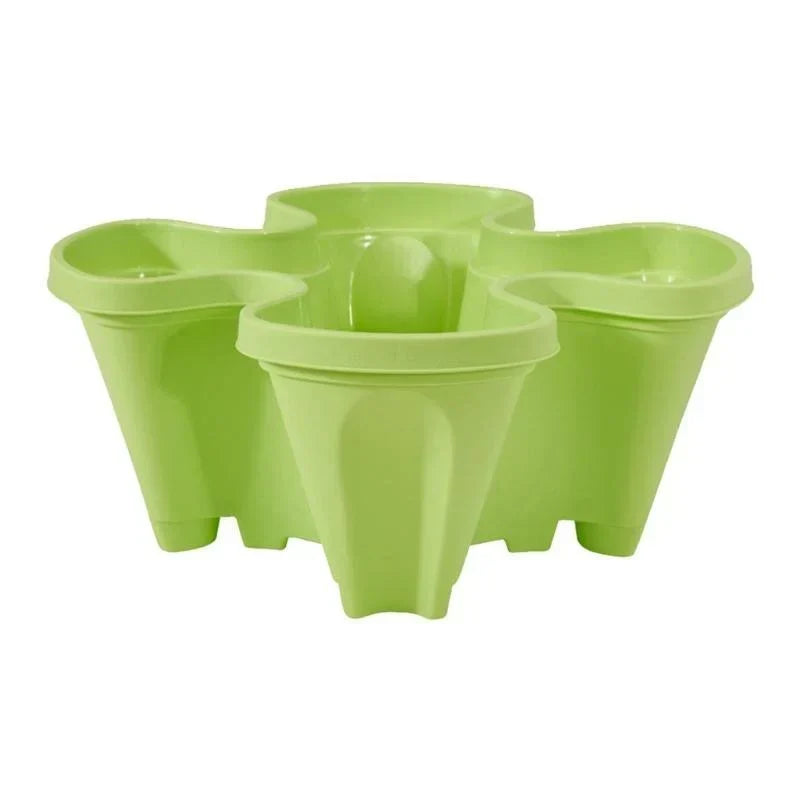 Planter Stackable With Wheels & Drainage