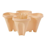 Planter Stackable With Wheels & Drainage