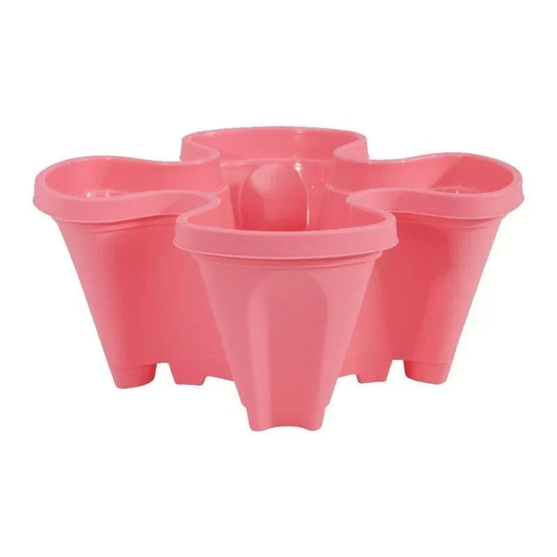 Planter Stackable With Wheels & Drainage