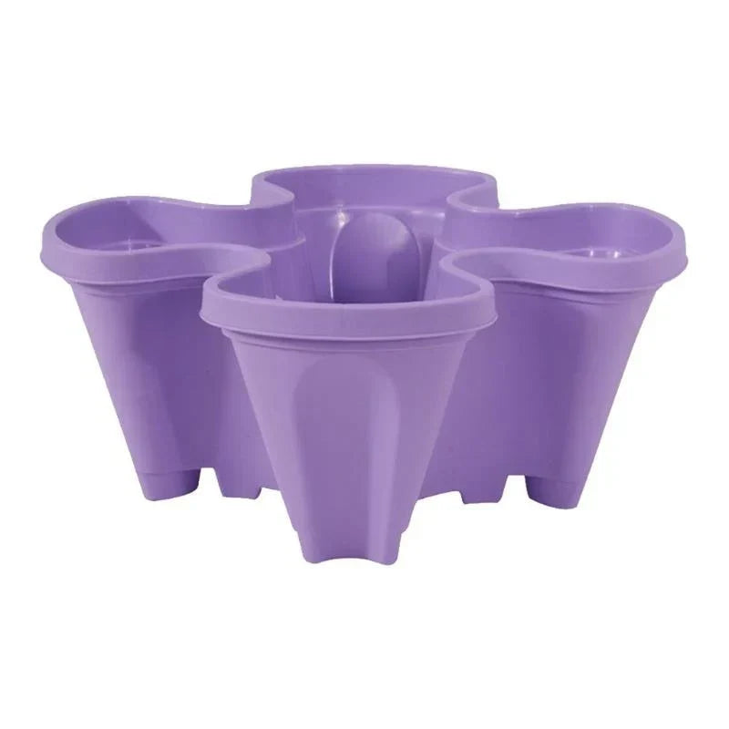 Planter Stackable With Wheels & Drainage