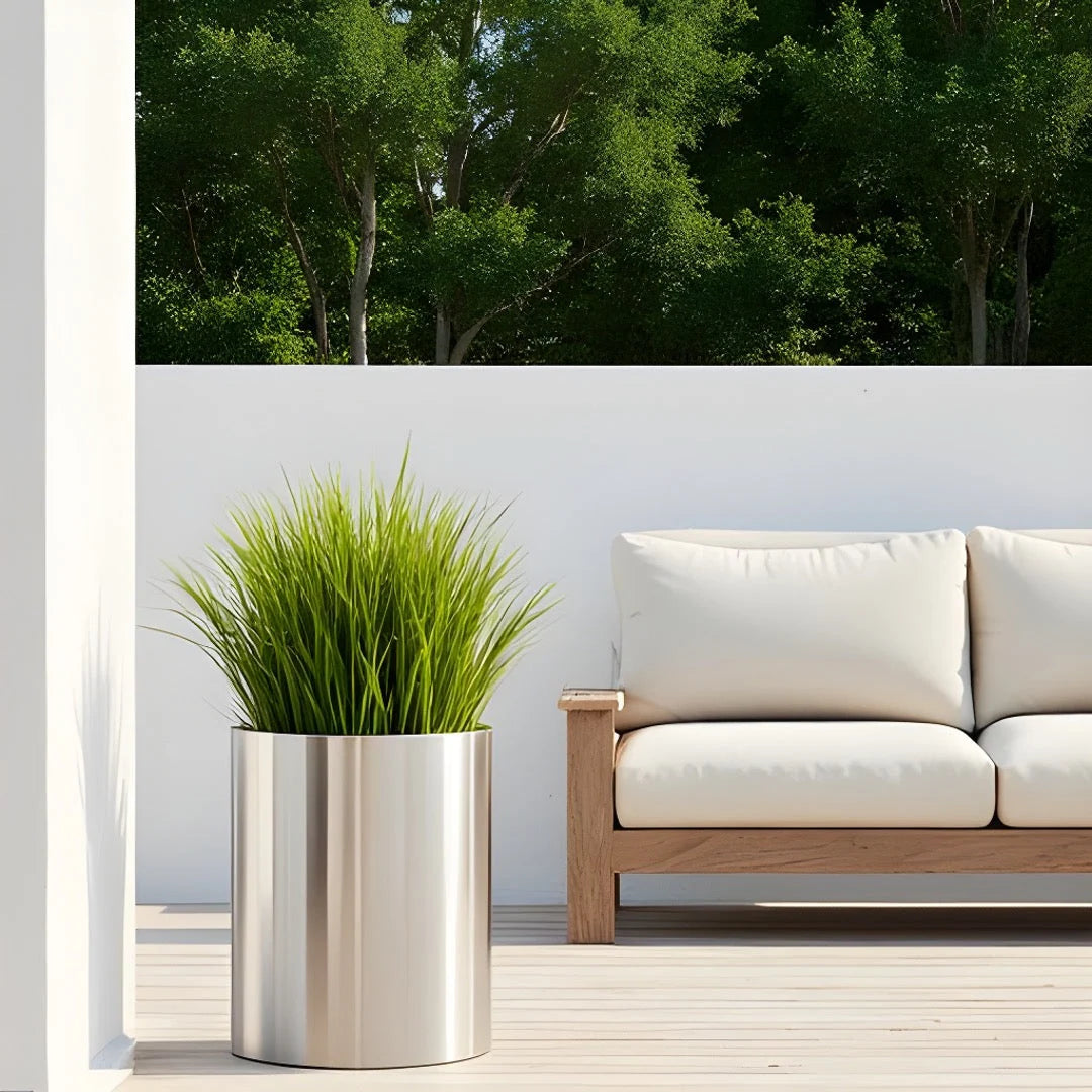 Planter Stainless Steel Waterproof Lining Indoor & Outdoor