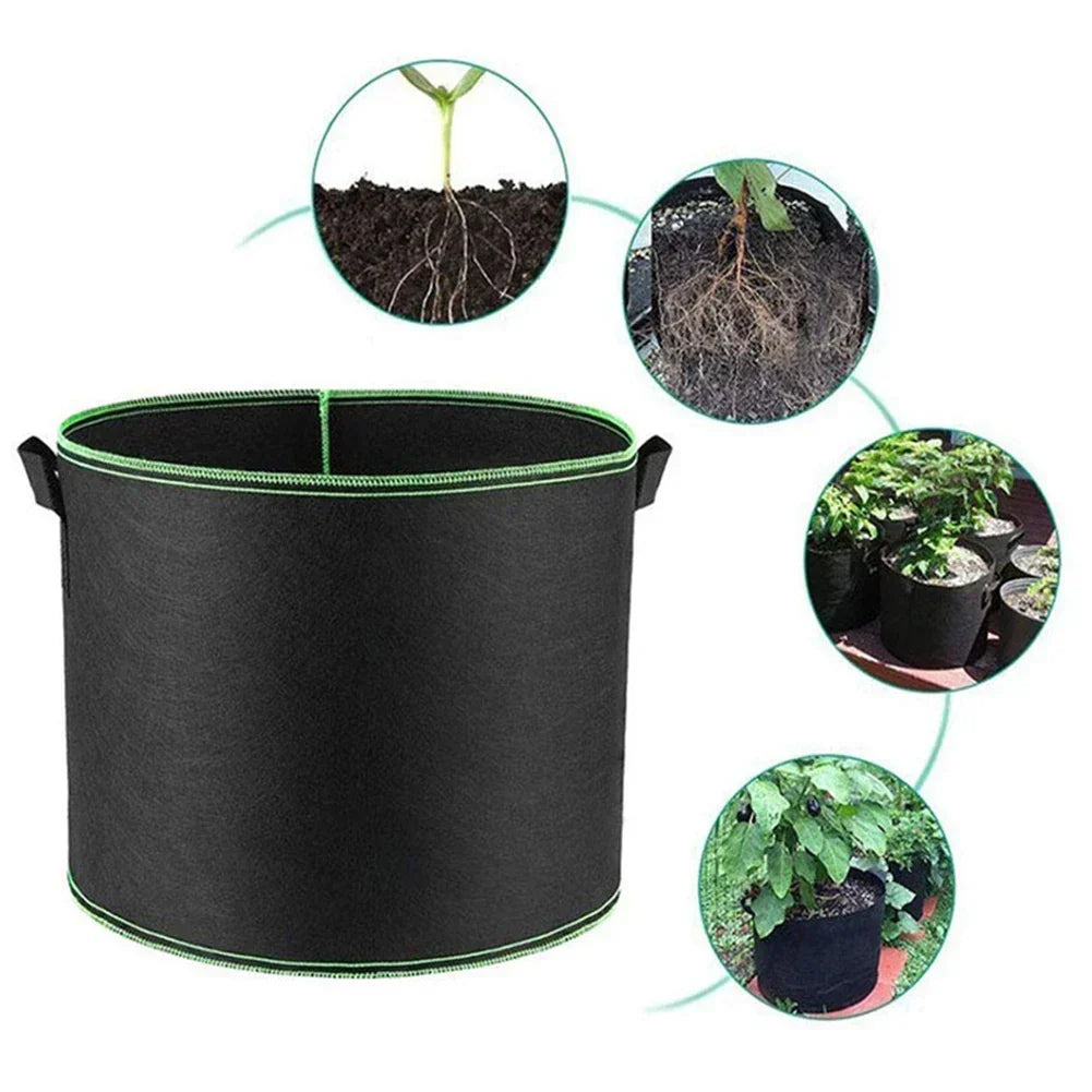 Planting Bag Breathable Felt Fabric & Sturdy Handles