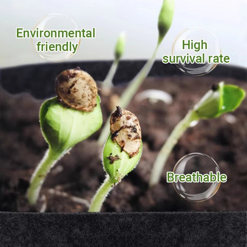 Planting Bag Breathable Felt Fabric UV-Resistant & Reusable