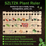 Planting Ruler Solid Wood Seed Spacing & Depth