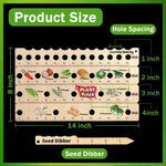 Planting Ruler Solid Wood Seed Spacing & Depth