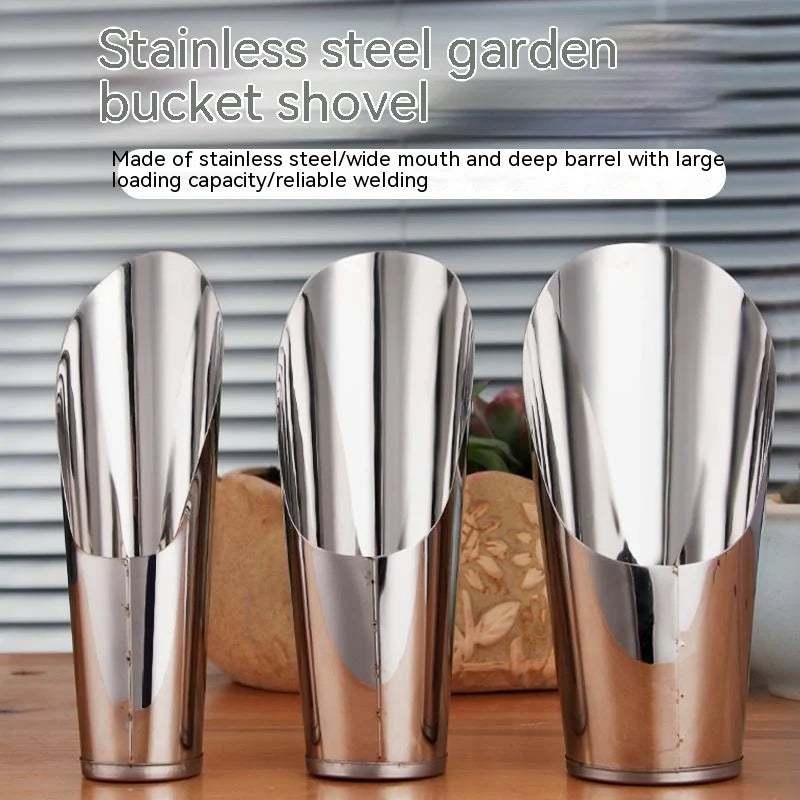 Planting Scoop Stainless Steel Ergonomic & Non-Slip Handle