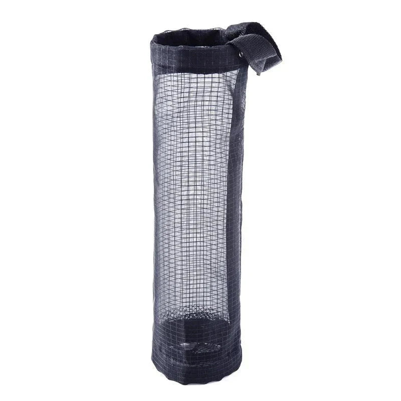 Plastic Bag Dispenser Hanging Mesh with Elastic Bottom Opening