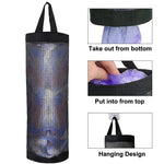 Plastic Bag Dispenser Hanging Mesh with Elastic Bottom Opening