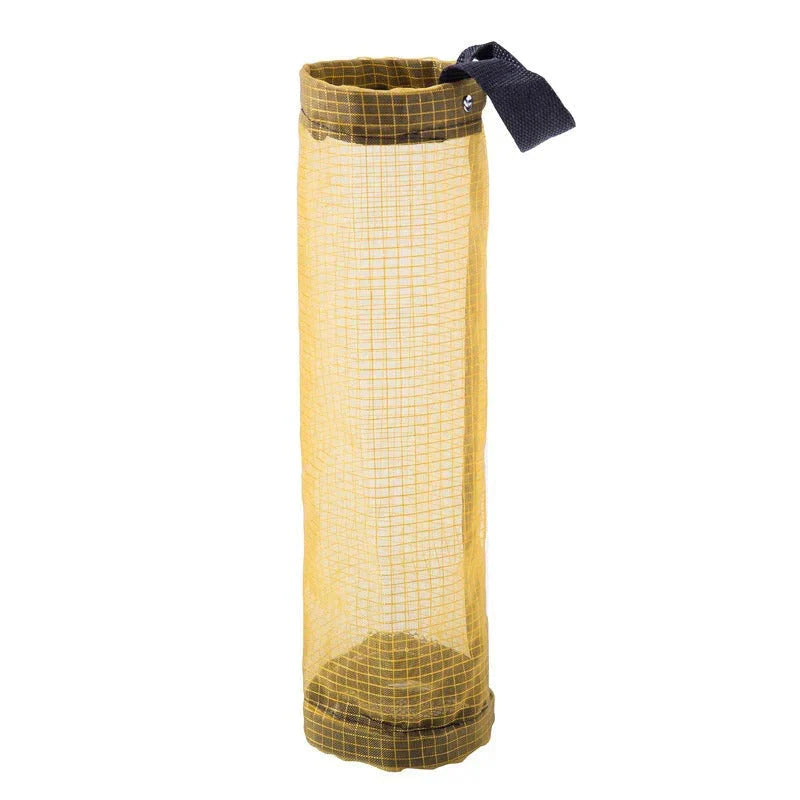 Plastic Bag Dispenser Hanging Mesh with Elastic Bottom Opening