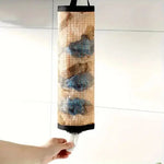 Plastic Bag Dispenser Wall-Mounted Space-Saving Holds 30 Bags