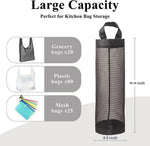 Plastic Bag Organizer Hanging Mesh Set of 3