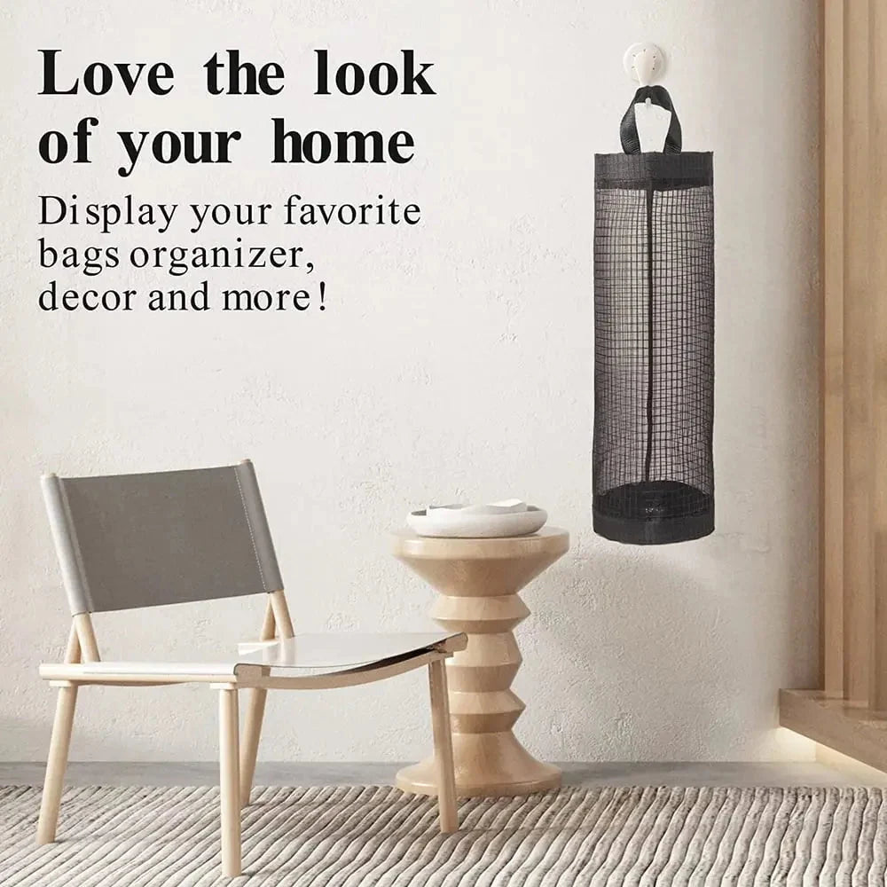Plastic Bag Organizer Hanging Mesh Set of 3