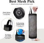 Plastic Bag Organizer Hanging Mesh Set of 3