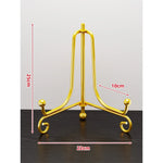 Plate Display Stand Metal Tripod Non-Slip Feet