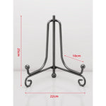 Plate Display Stand Metal Tripod Non-Slip Feet