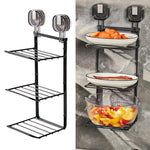 Plate Rack Wall-Mounted Foldable 3-Tier