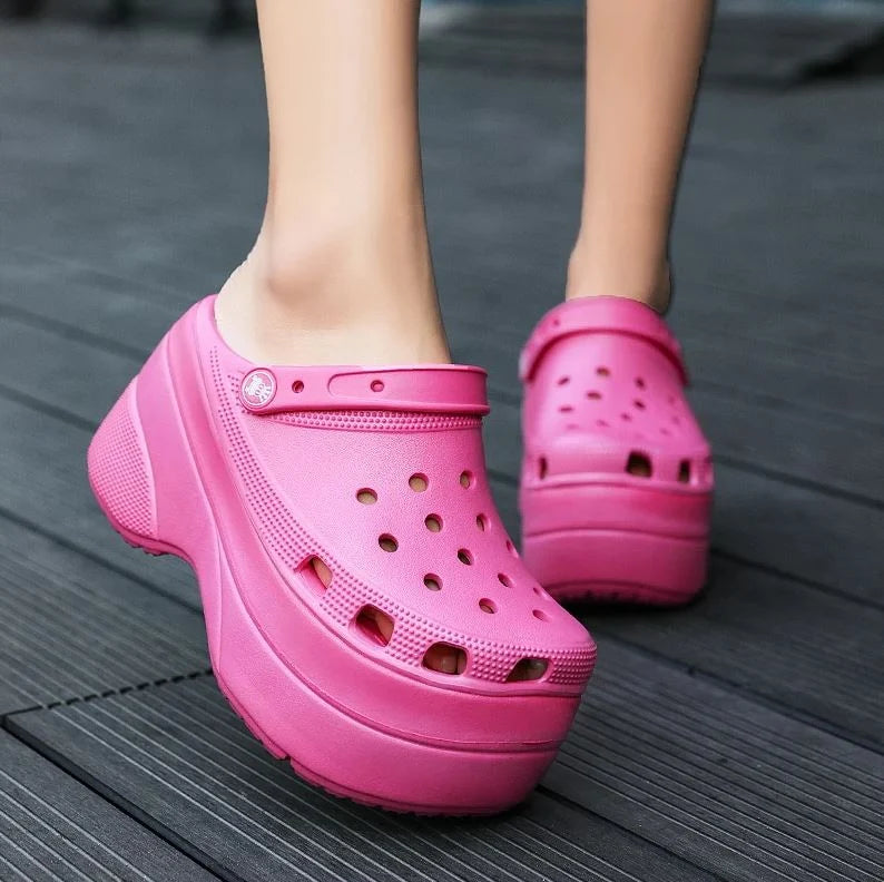 Platform Clogs 4 Inch Breathable & Slip-Resistant