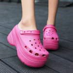 Platform Clogs 4 Inch Waterproof & Slip-Resistant