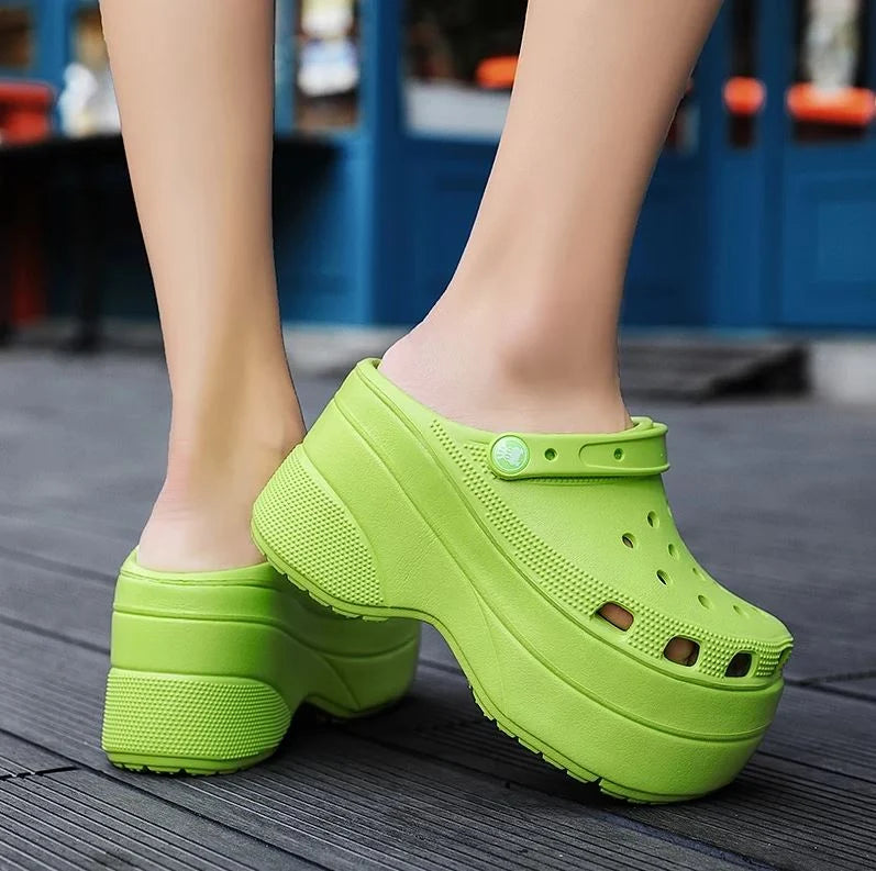 Platform Clogs 4 Inch Waterproof & Slip-Resistant
