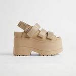 Platform Sandals 4.3-Inch Sole Adjustable Straps Open Toe