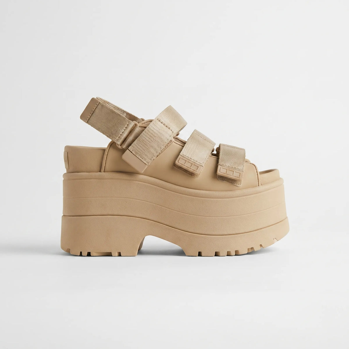 Platform Sandals 4.3-Inch Sole Adjustable Straps Open Toe