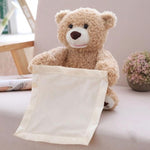 Plush Bear Interactive Peekaboo Game Soft & Easy-Clean
