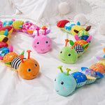 Plush Caterpillar Toy Sensory Textures Soothing Melodies