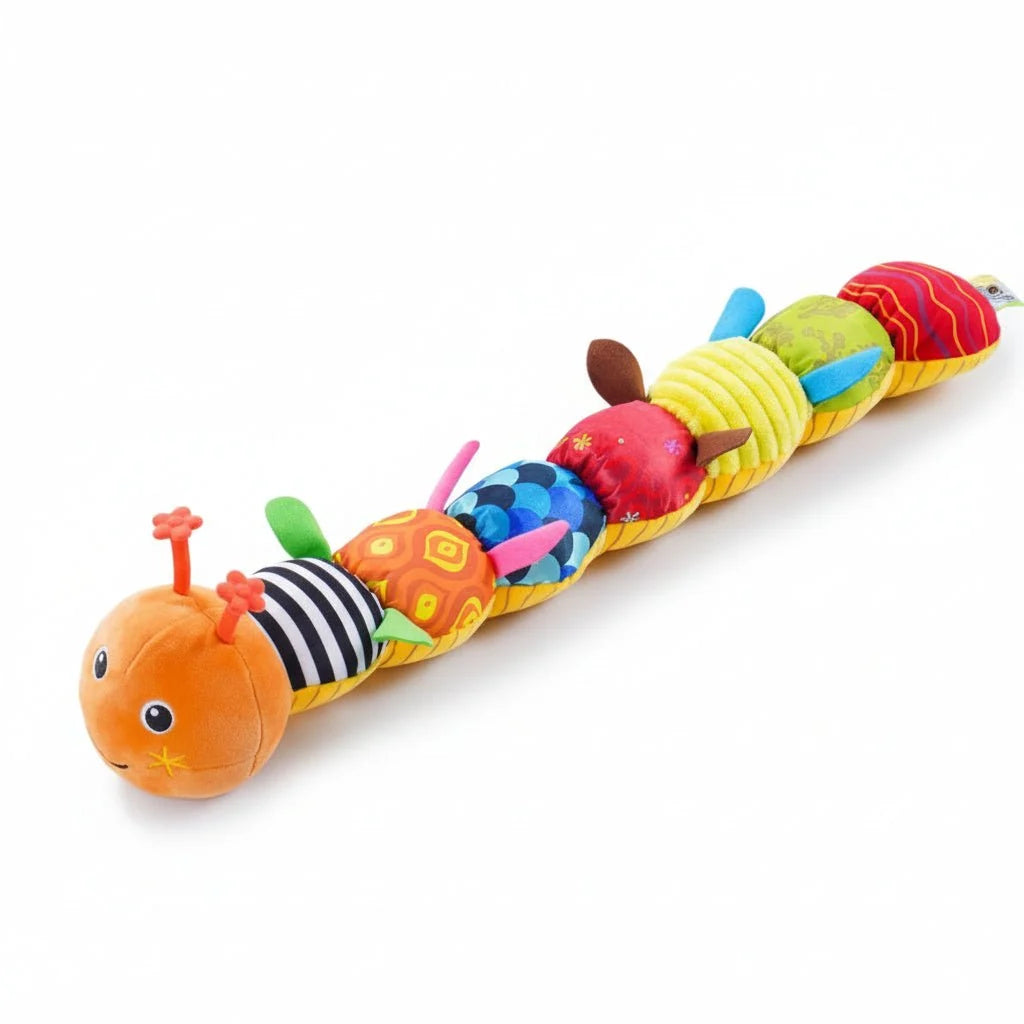 Plush Caterpillar Toy Sensory Textures Soothing Melodies