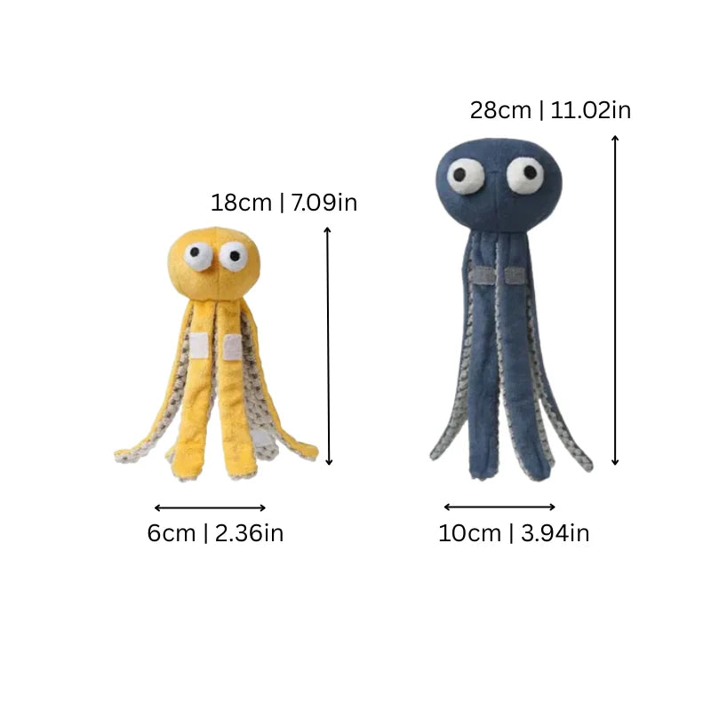Plush Dog Toy Squeaker & Hidden Treat Pockets