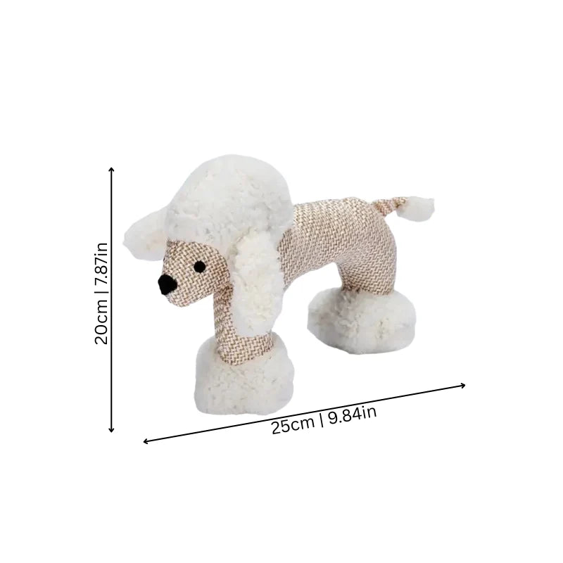 Plush Dog Toy Squeaky & Tear-Resistant Fleece