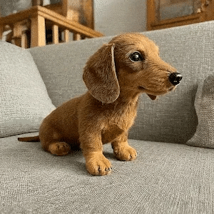 Plush Dog Toy Touch-Activated Lifelike Movements Soft Fur