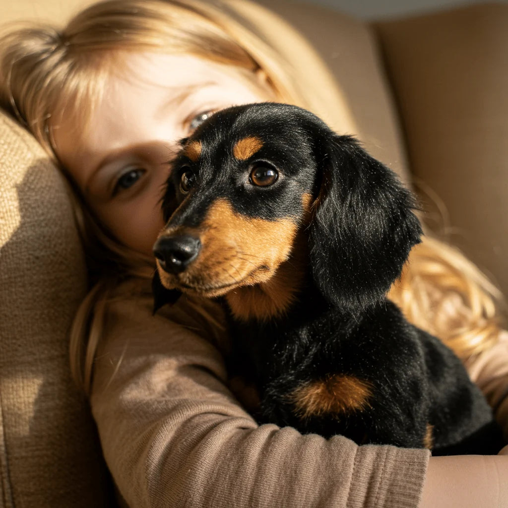 Plush Dog Toy Touch-Activated Lifelike Movements Soft Fur