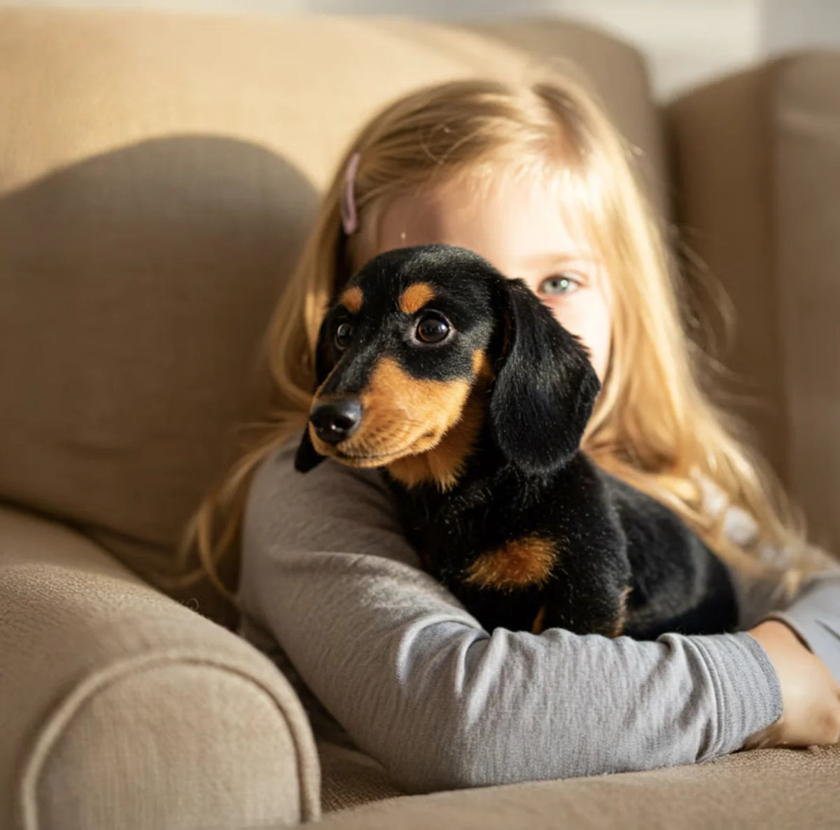 Plush Dog Toy Touch-Activated Lifelike Movements & Ultra-Soft Fur