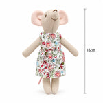 Plush Mouse Toy Organic Cotton Hand-Stitched Details