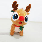 Plush Reindeer Soft Child-Safe Wreath & Hat
