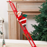 Plush Santa Figure Soft & Durable Fabric Battery-Free Bells