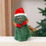 Plush Santa Figure Soft & Durable Fabric Battery-Free Bells