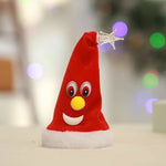 Plush Santa Figure Soft & Durable Fabric Battery-Free Bells