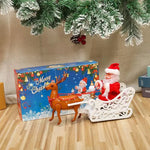 Plush Santa Figure Soft & Durable Fabric Battery-Free Bells