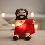 Plush Toy Jesus Design Gentle Breathing Motion