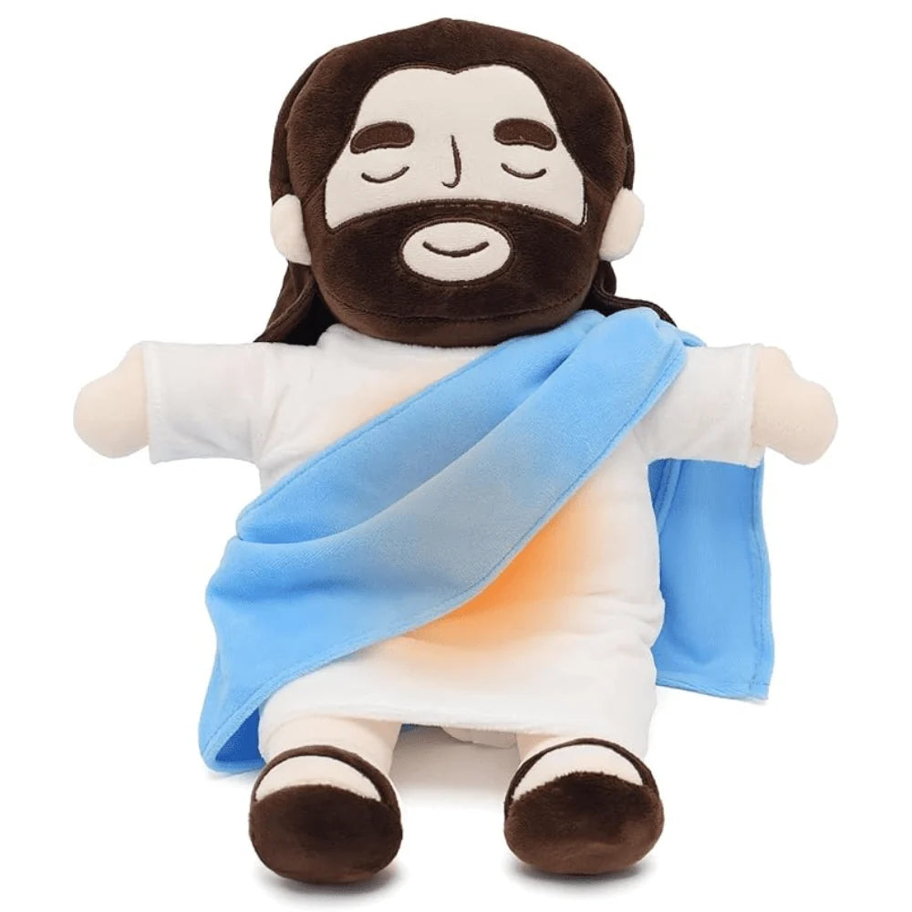 Plush Toy Jesus Design Gentle Breathing Motion
