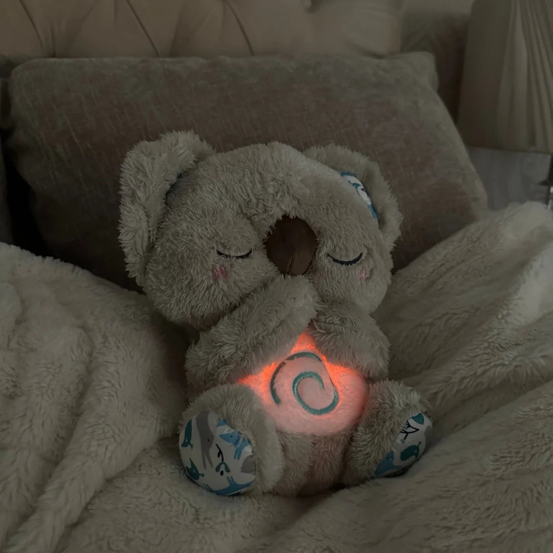 Plush Toy Realistic Breathing Gentle Vibration & Night Light